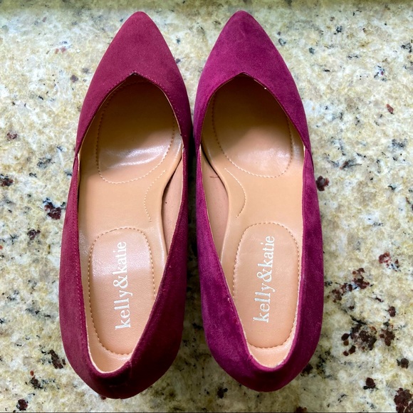 NWOT Purple Suede Pumps - Picture 8 of 9